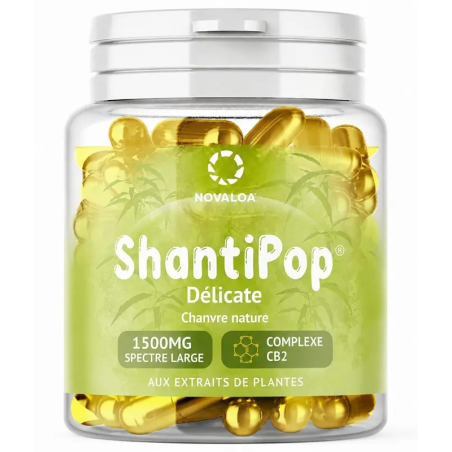 Gélules CBD liquides Délicate 1500 mg – Large spectre et complexe CB2