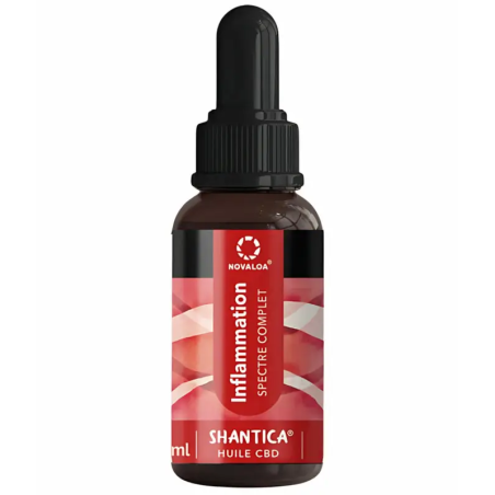 Huile Inflammation 20 % – Spectre complet et Complexe CB2 – Curcuma et gingembre