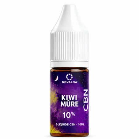 E‑liquide CBN Sommeil Kiwi Mûre Cassis 10 ml – 10 % CBN