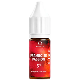E‑liquide CBD Framboise Passion Poivre 10 ml – 5 % CBD