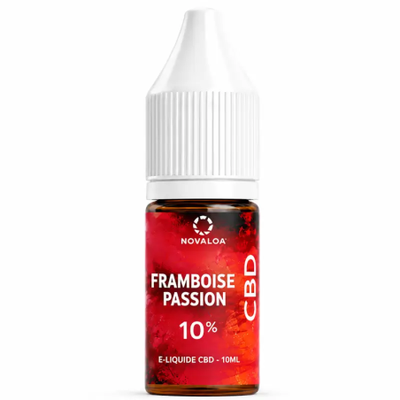 E‑liquide CBD Framboise Passion Poivre 10 ml – 10 % CBD