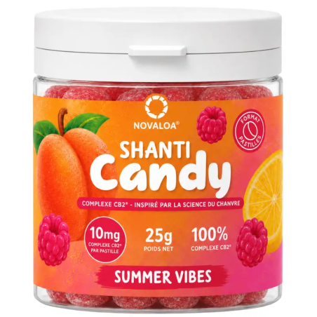 Pastilles Summer Vibes Complexe CB2 – PEA – saveurs pêche framboise nectarine citron