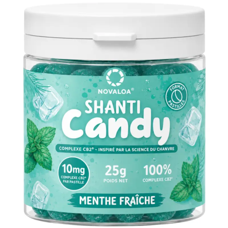 Pastilles Menthe Fraîche Complexe CB2 – PEA – sans sucre – 25 g