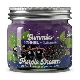Gummies Purple Dream Sommeil – Spectre complet, CB2, mélatonine