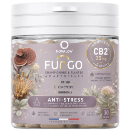 Gélules Fungo CB2 Anti‑Stress – Reishi Cordyceps Rhodiola – Sans CBD