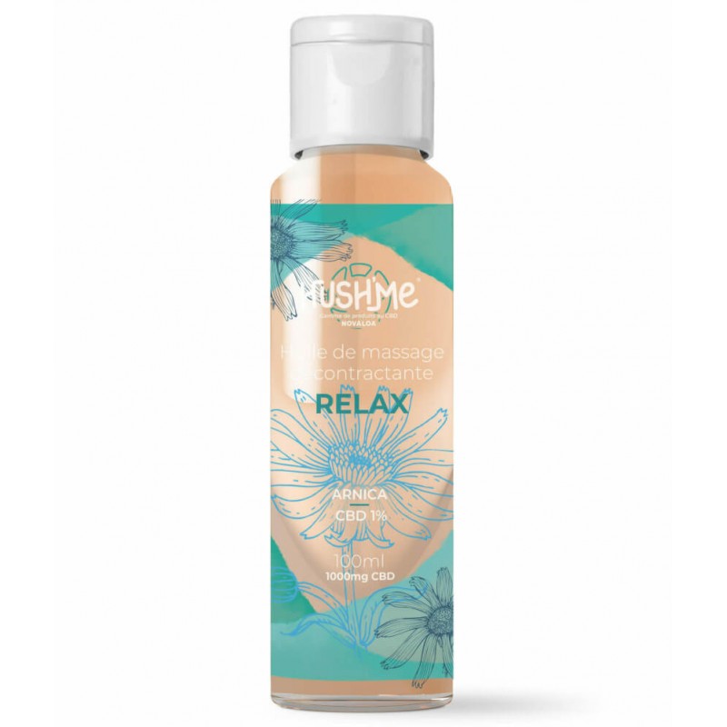 Relax Huile de massage au CBD chauffante – Relaxation musculaire