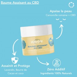 Baume apaisant au CBD – Camomille & Lavandin – Made in France