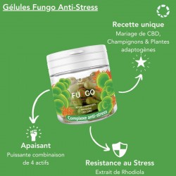 Gélules CBD anti-stress Fungo – Sérénité naturelle