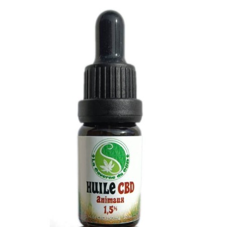 Huile 1.5% CBD pour Chat et Chien spectre large