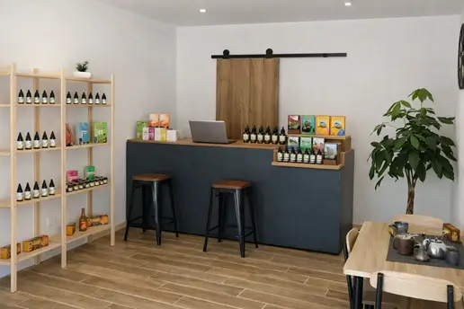 Intérieur de notre boutique CBD