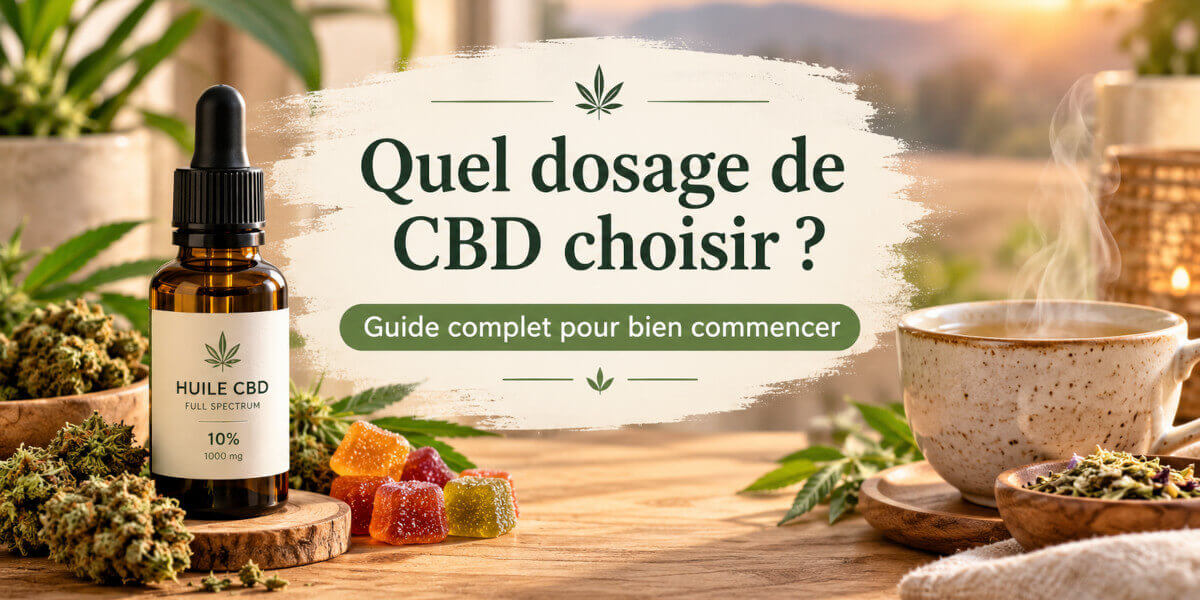 Quel dosage de CBD choisir ? Guide complet pour bien commencer